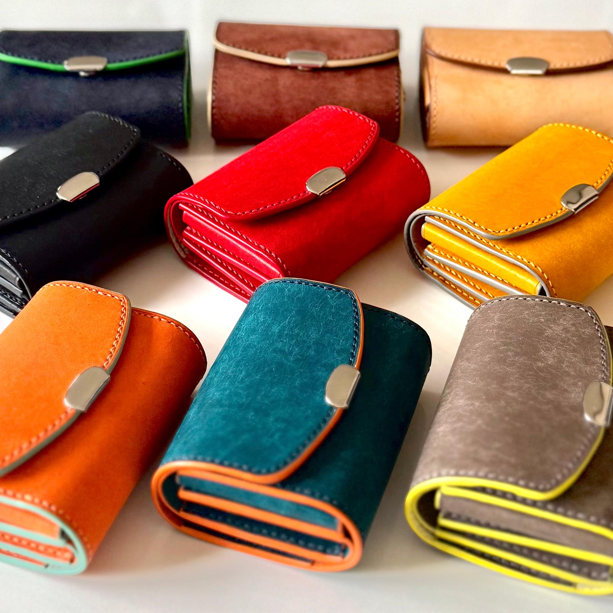 お札が折らず入る ミニ財布【イタリアンレザー】 のご注文が可能になりました。