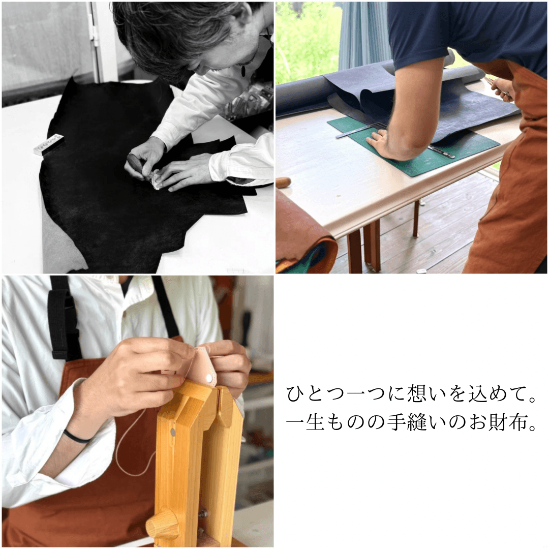 お札を折らない ミニ財布 本革 ハラコレレザー | 12枚目